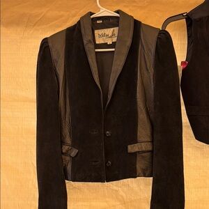 Wilson Black Leather Jacket Cropped Design